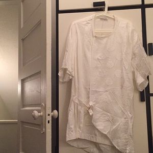 White oversize zara dress
